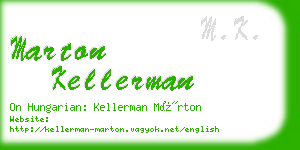 marton kellerman business card